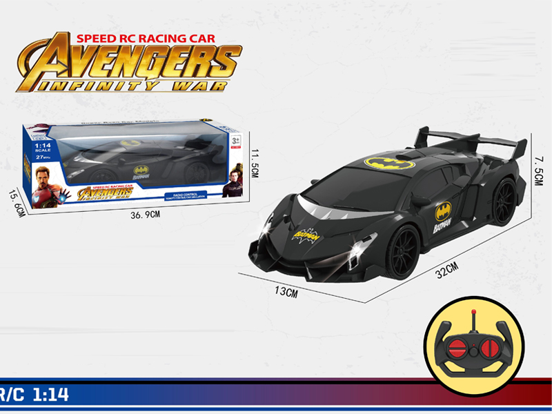 1:14 4Ch R/C Batman Racing Car