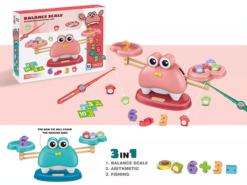 3 In 1 Fishing Balance Scale Mathematics Educational Toys