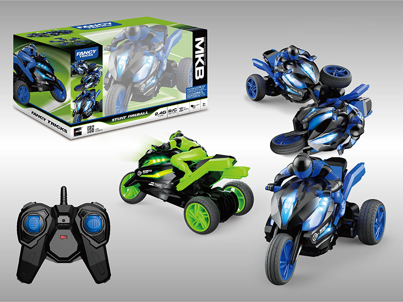 2.4G 4-Channel Remote Control Stunt Motorcycle