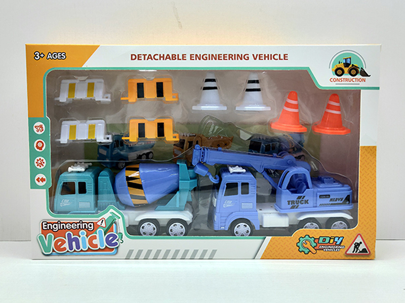 Friction Pull Back Engineering Vehicle