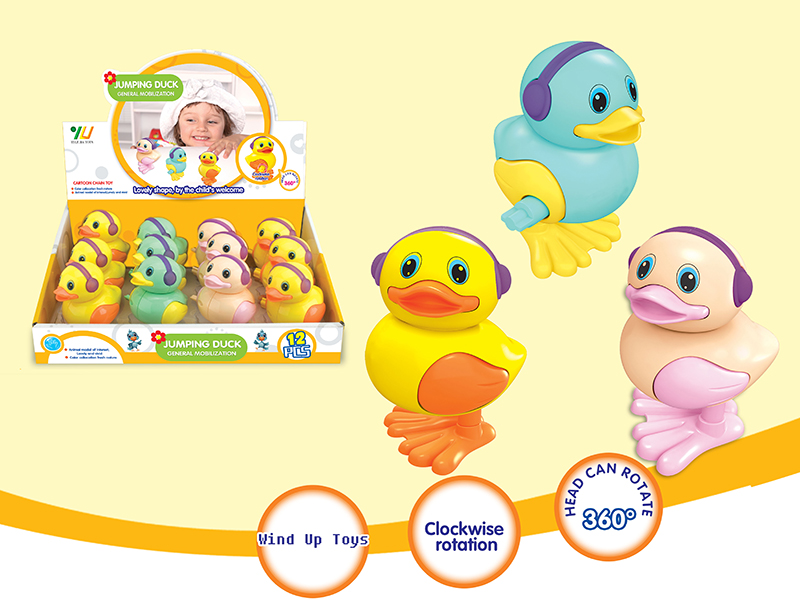 Wind Up Jumping Duck 12pcs