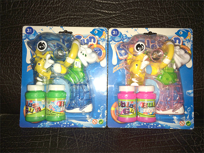 B/O Double Dolphin Bubble Gun With Light And Music