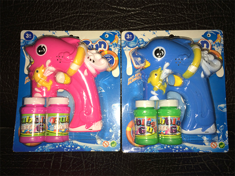 B/O Double Dolphin Bubble Gun With Light And Music