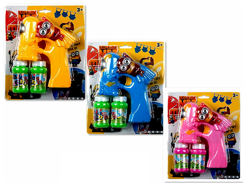 B/O Little Yellow Man Bubble Gun With Light And Music
