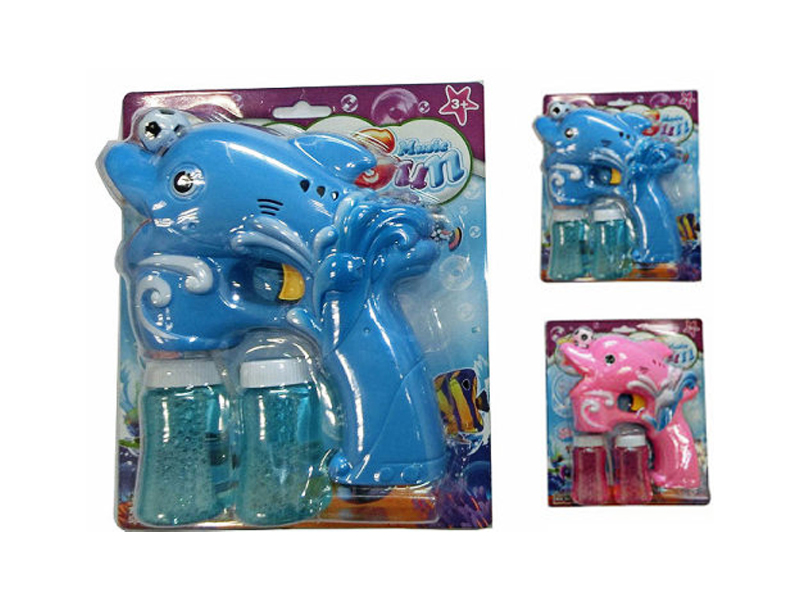 B/O Football Dolphin Bubble Gun With Light And Music
