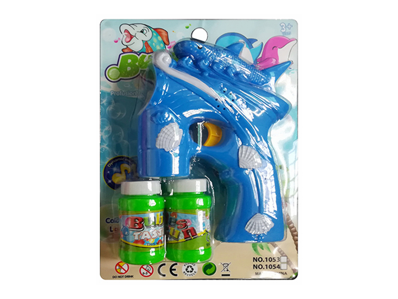 B/O Whale Shell Bubble Gun With Light And Music