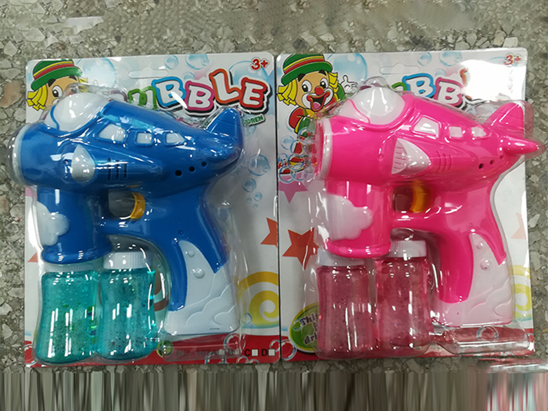 B/O Aircraft Bubble Gun With Light And Music