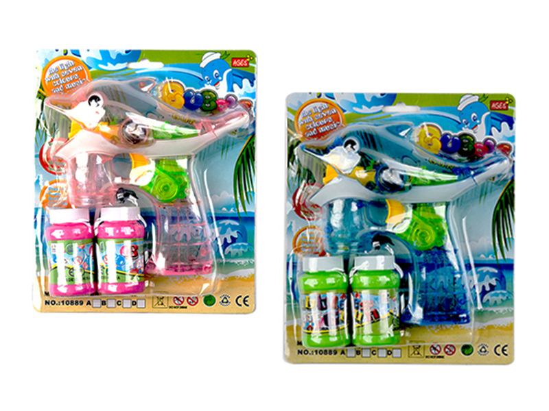 B/O Dolphin Bubble Gun With Light And Music