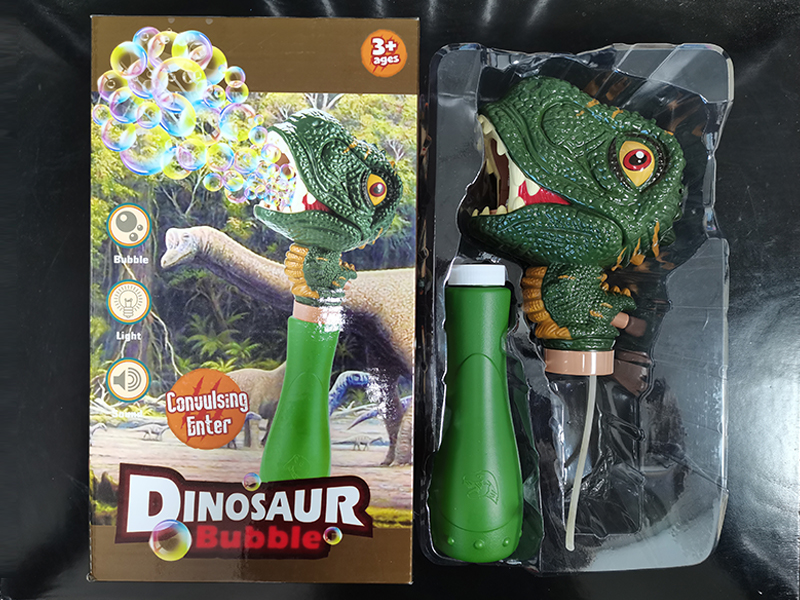 Dinosaur Head Bubble Stick With Light