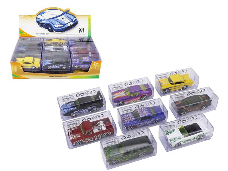 Slide Alloy Vintage Race Car 24pcs