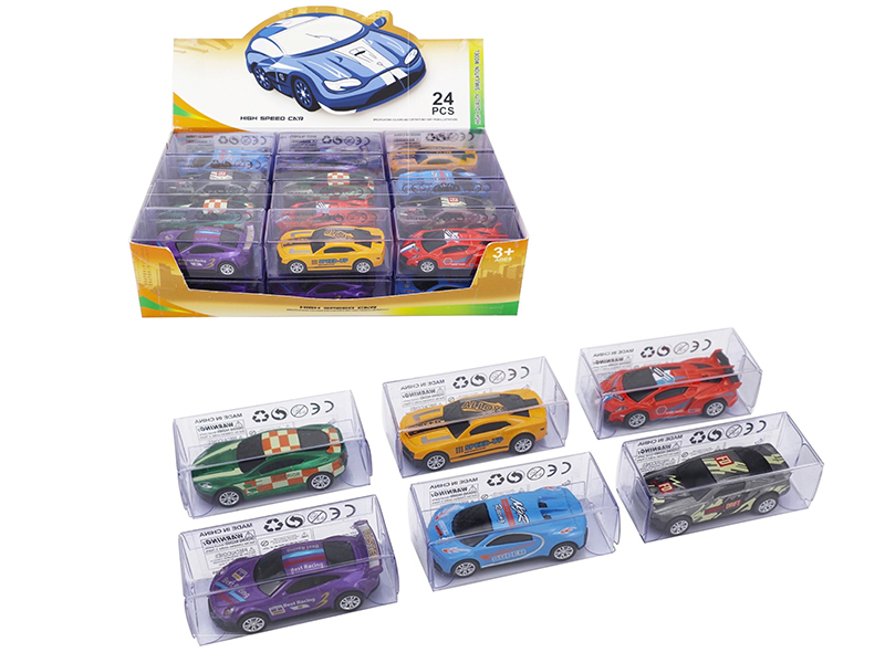 Slide Alloy Simulation Car 24pcs