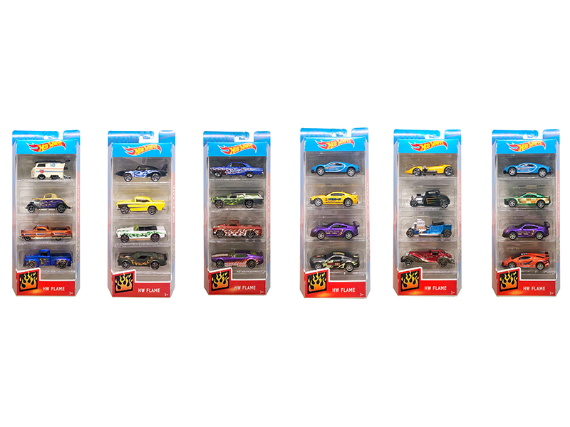 Hot Wheels Slide Alloy Car 4pcs