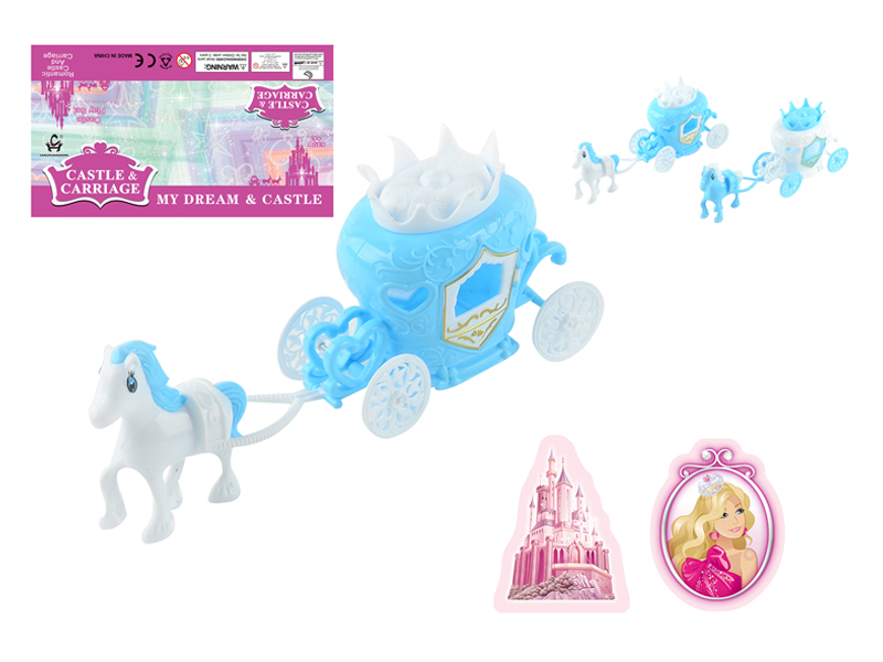 Blue Crown Princess Carriage