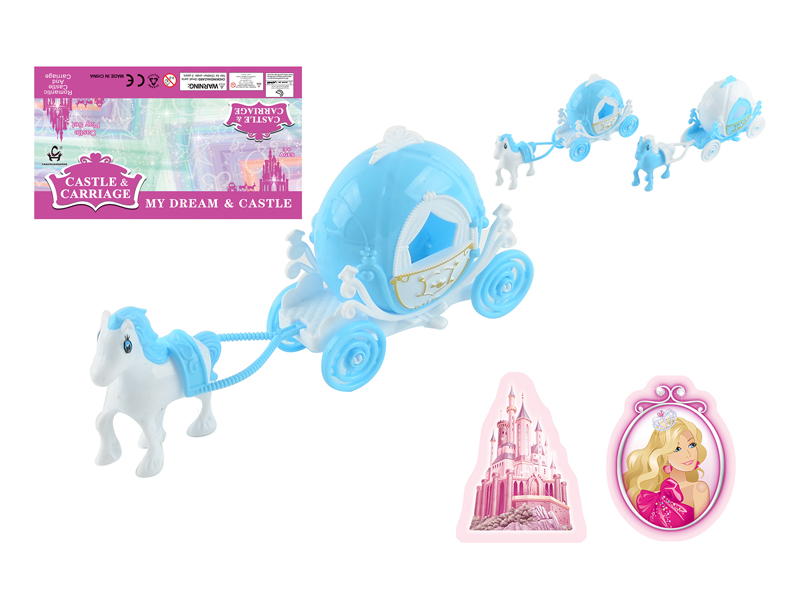 Blue Pumpkin Princess Carriage