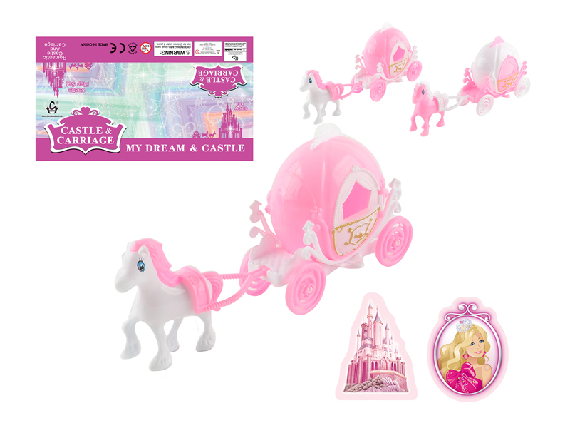 Pink Pumpkin Princess Carriage