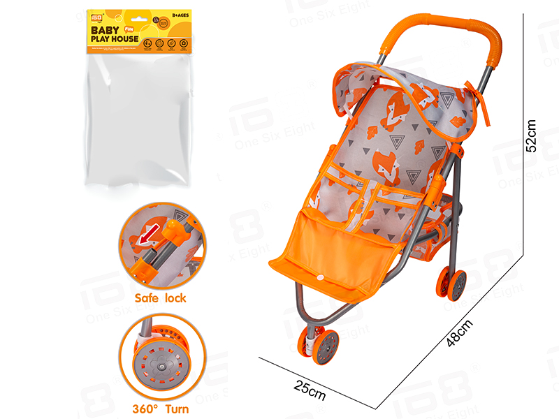 Baby Play House - Universal Wheel Baby Sunshade Stroller(Made Of Iron)