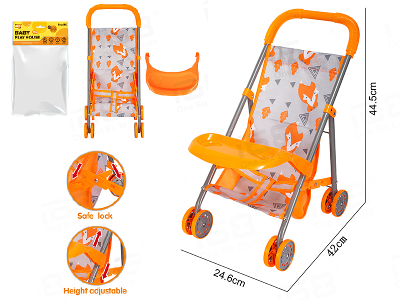 Baby Play House - Baby Sunshade Stroller + Adjustable Meal Plate