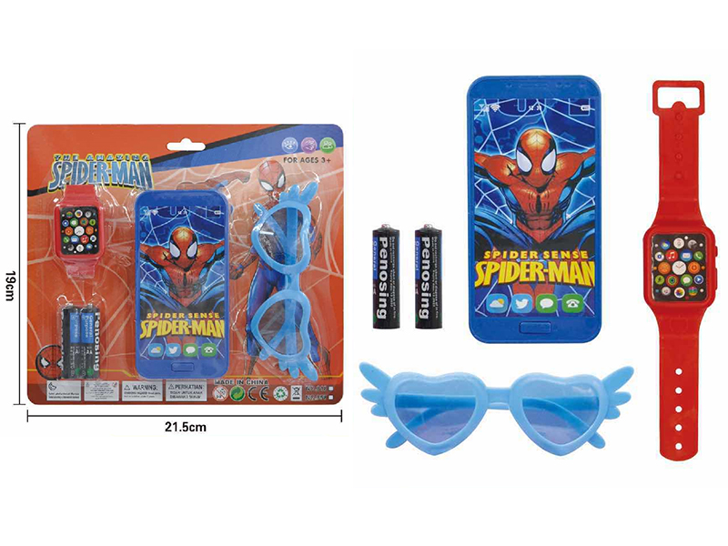 Spider-Man Mobile Phone + Glasses + Watch