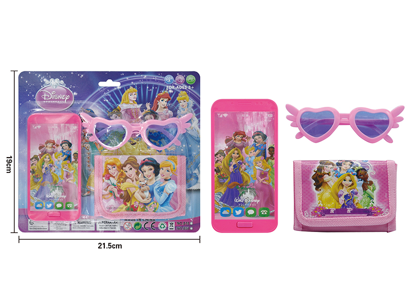 Snow White Mobile Phone + Glasses + Wallet