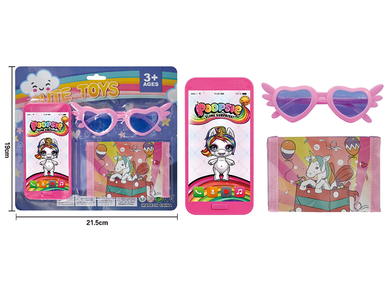 Unicorn Mobile Phone + Glasses + Wallet