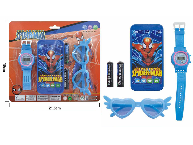 Spider-Man Mobile Phone + Glasses + Watch