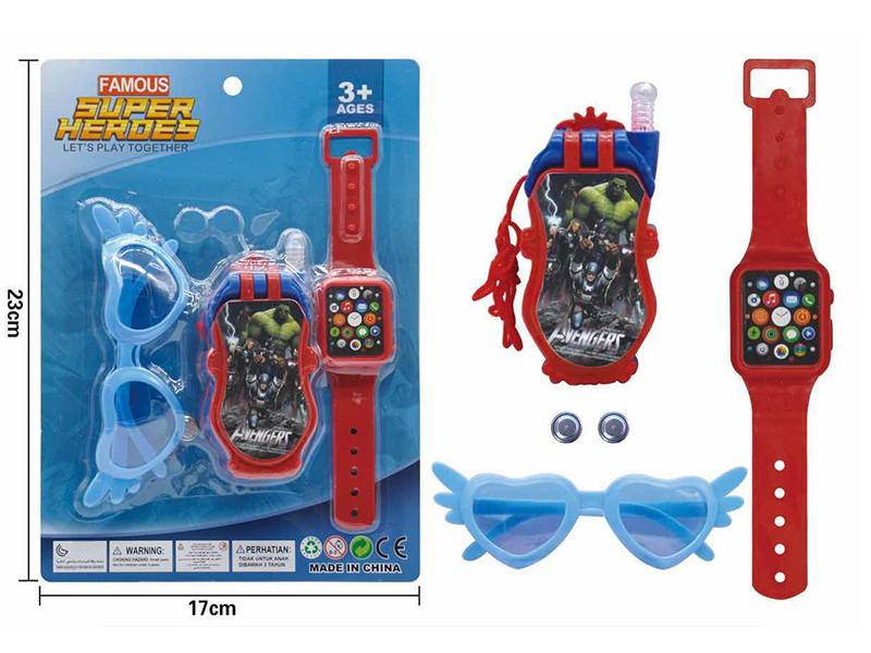 Avengers Assemble Clamshell Phone + Glasses + Watch