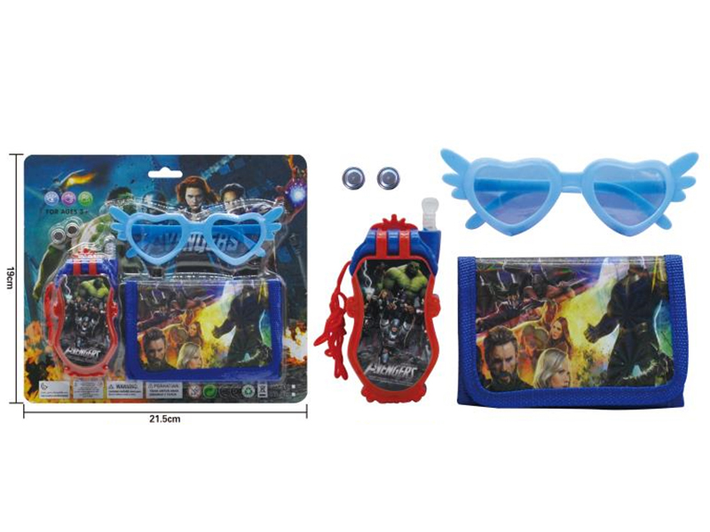 Avengers Assemble Clamshell Phone + Glasses + Wallet
