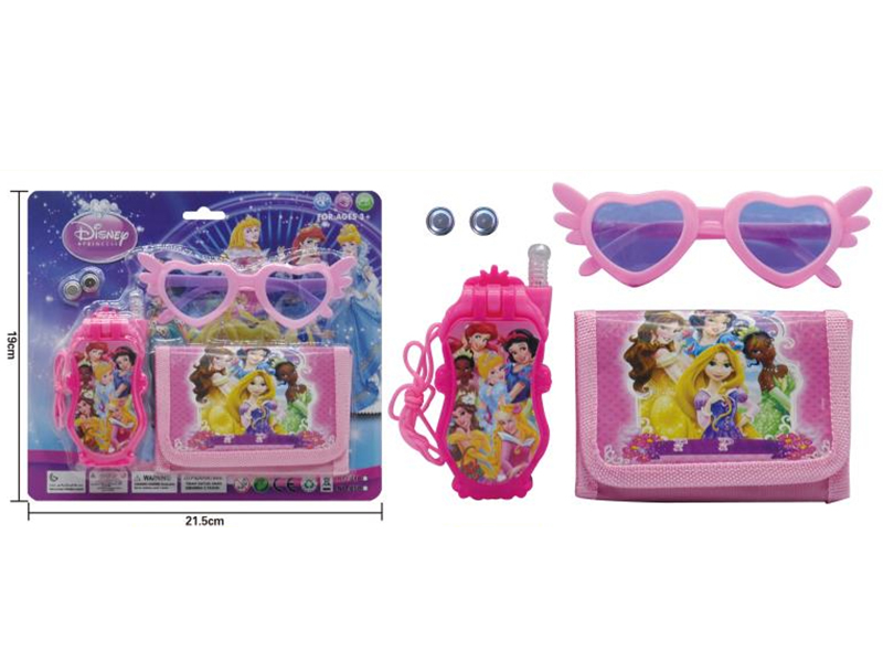 Snow White Clamshell Phone + Glasses + Wallet