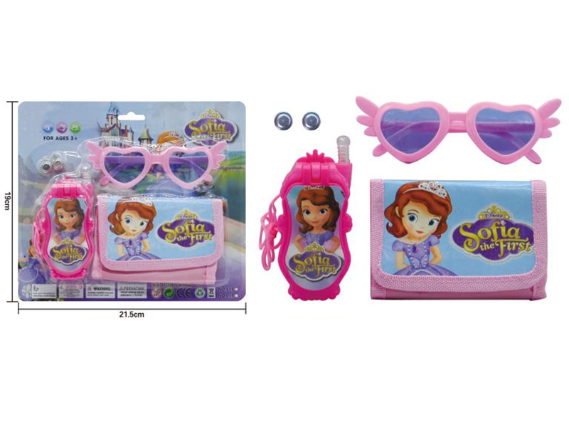 Sophia Clamshell Phone + Glasses + Wallet