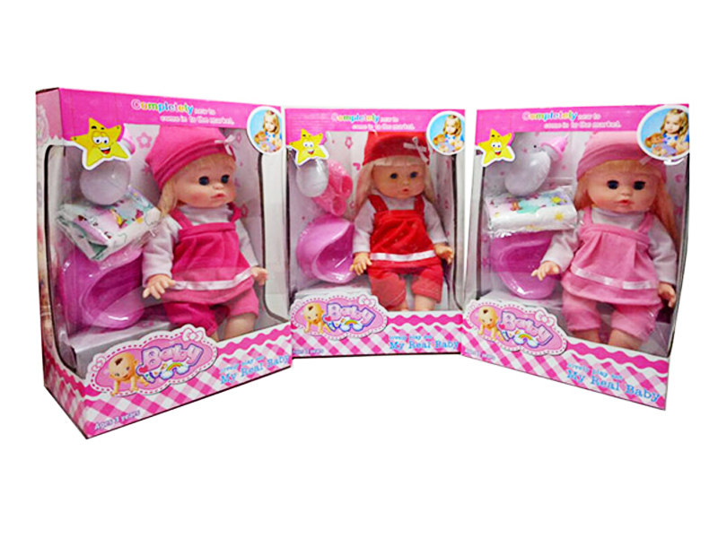 14 Inch Enamel Ic Girl Doll Can Urinate