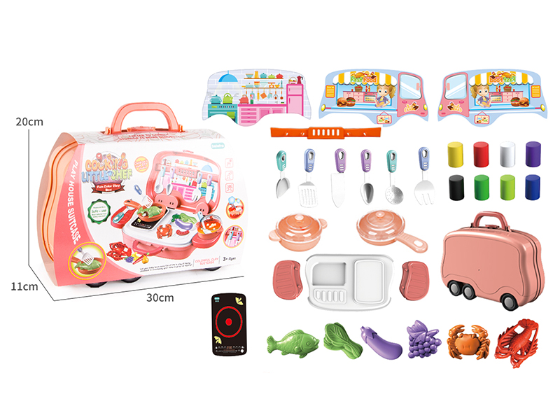 Kitchen Colored Clay Suitcase