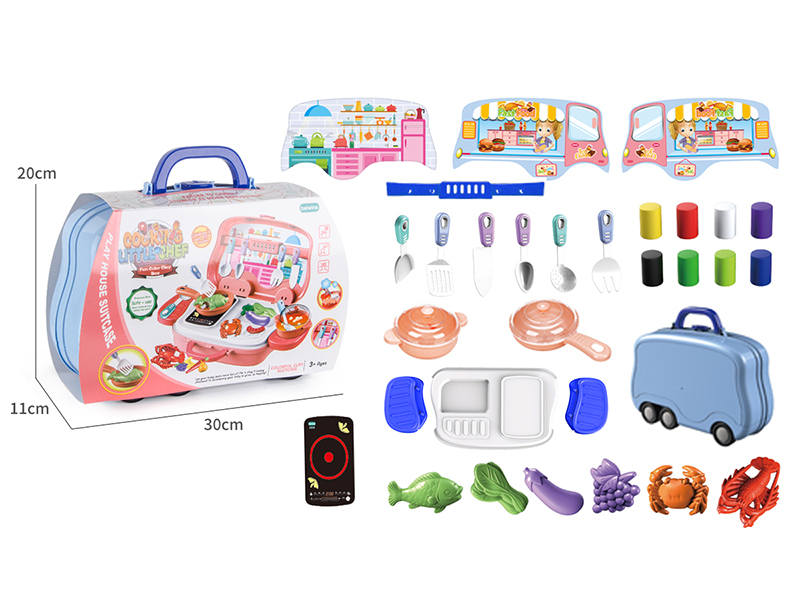 Kitchen Colored Clay Suitcase