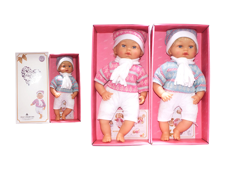 16 Inch Vinyl Hand And Foot Touch Boy Doll