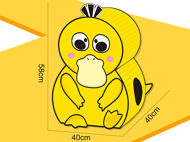 Wearable Cardboard Duck Cosplay