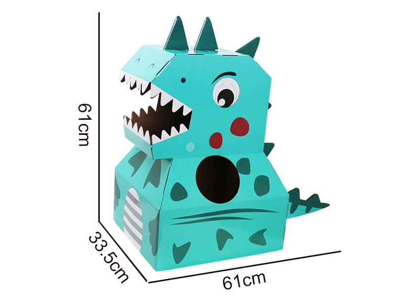 Wearable Cardboard Dinosaur Cosplay(Green)