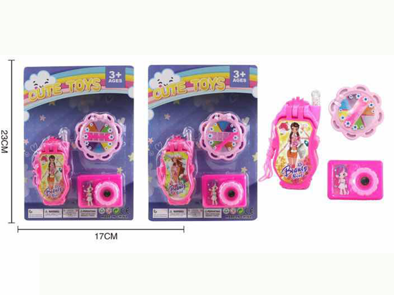 Fashion Girl Mobile Phone + Cosmetics + Camera