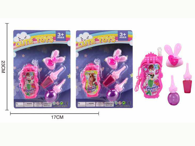 Fashion Girl Mobile Phone + Adornment Toys