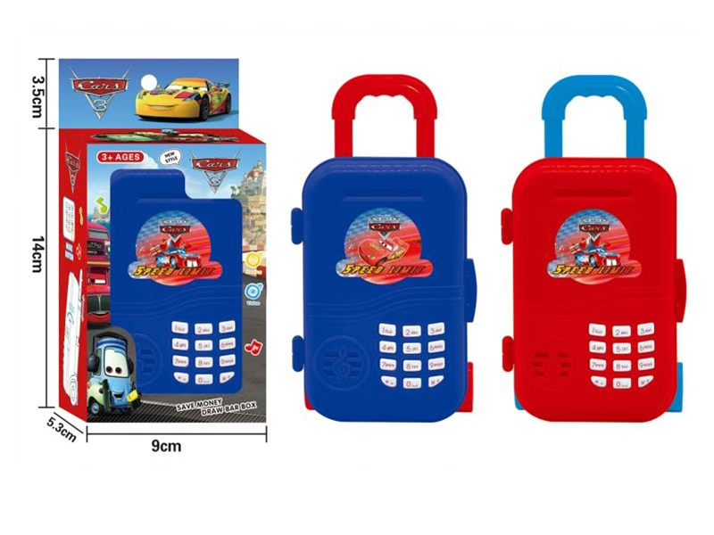 Cars Luggage Piggy Bank With Music,Voice Function