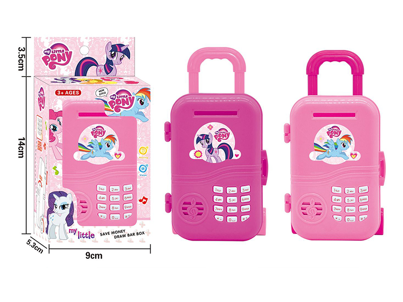 My Little Pony Luggage Piggy Bank With Music,Voice Function