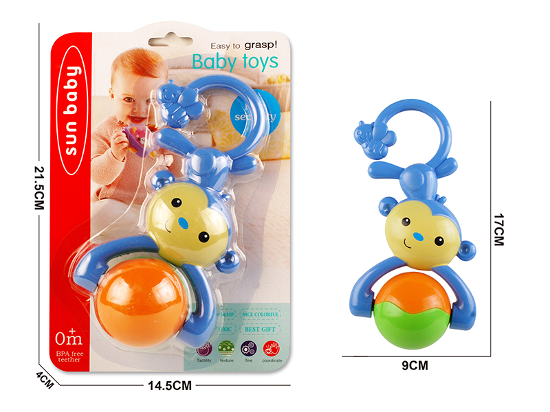 Baby Trolley Bed Hanging Bell(Blue Monkey)