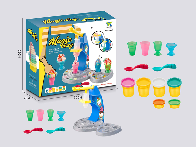 Ice Cream Machine Colored Mud Set