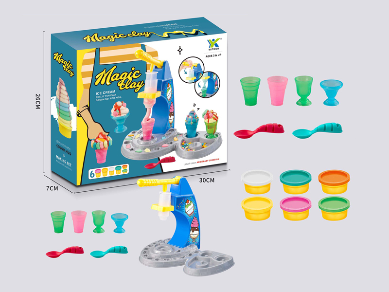 Ice Cream Machine Colored Mud Set