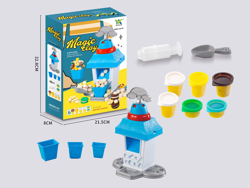 Popcorn Machine Colored Mud Set