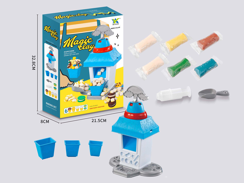 Popcorn Machine Colored Mud Set