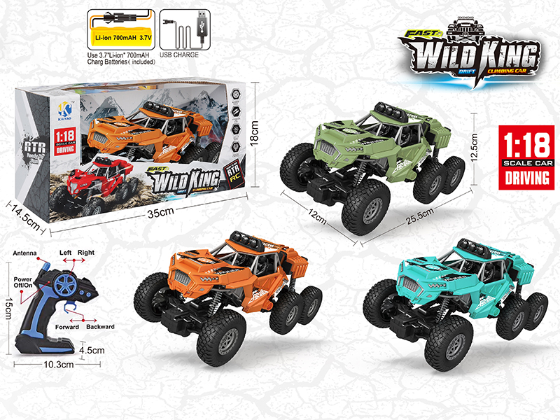 1:18 4-Channel Remote Control 4WD Climbing Car