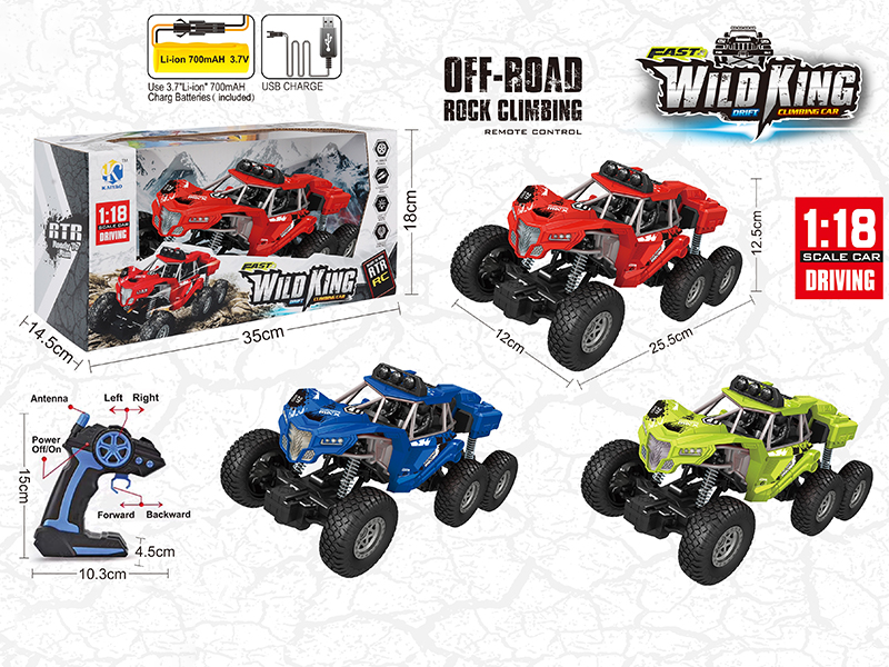 1:18 4-Channel Remote Control 4WD Climbing Car