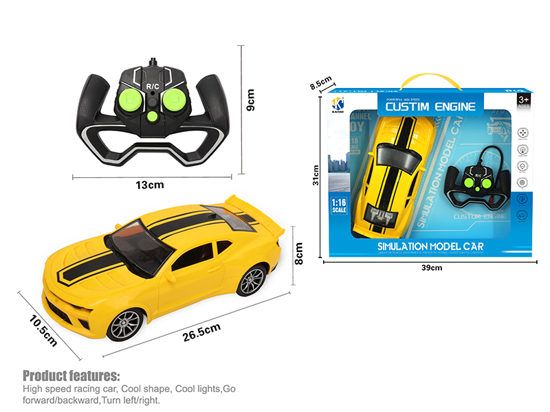 1:16 Bumblebee 4-Channel Remote Control Car With Headlight