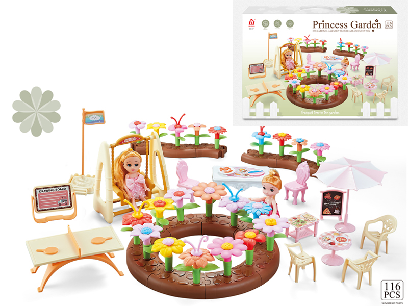 116PCS Assembled Garden Toys