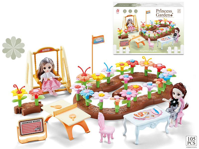 105PCS Assembled Garden Toys