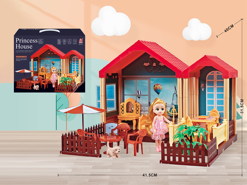 Self Decorated Villa + 5 Inch Doll